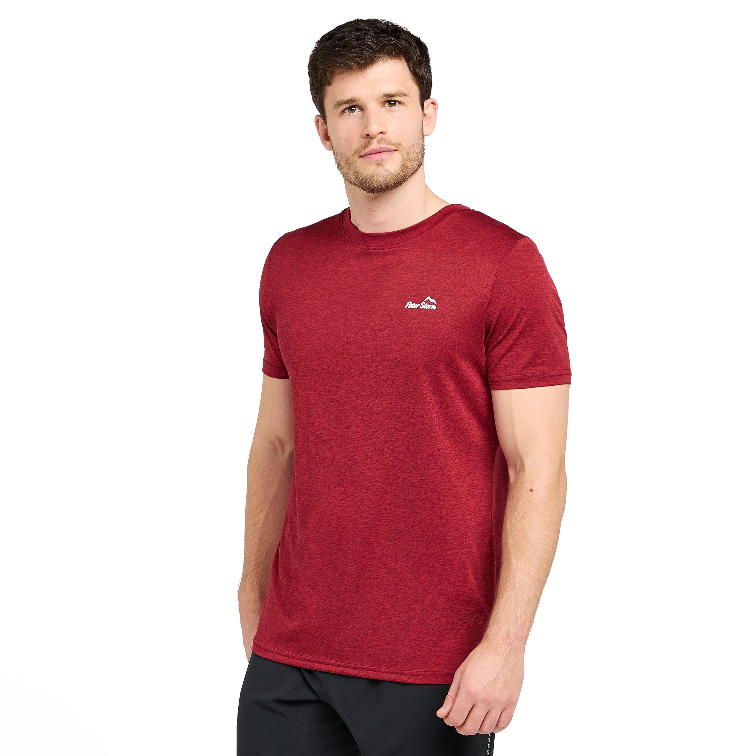 Peter Storm Men's Red Active Short Sleeve T-Shirt Medium