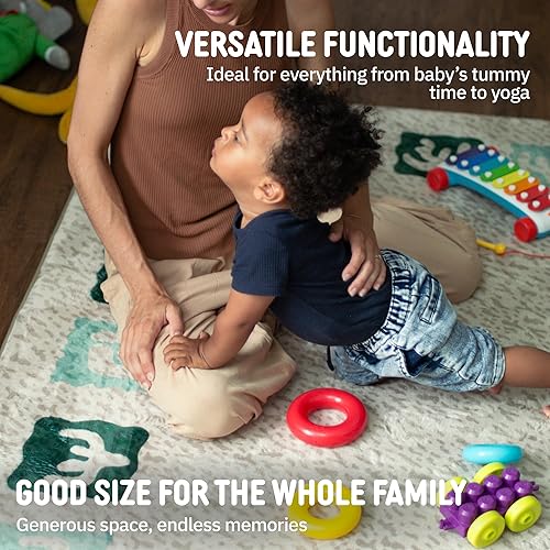 Miniatura 8 de Baby Play Mat  59 x 79 Extra Large Thick Memory Foam Mat for Babies and Toddlers  Soft, Non-Toxic, Cushioned for Tummy Time, Crawling and Play