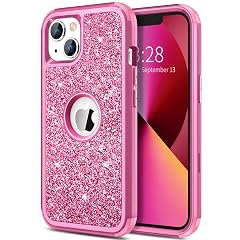 Hython Case for iPhone 13 Case Glitter Cute Sparkly Shiny Bling Sparkle Cover Heavy Duty 3 in 1