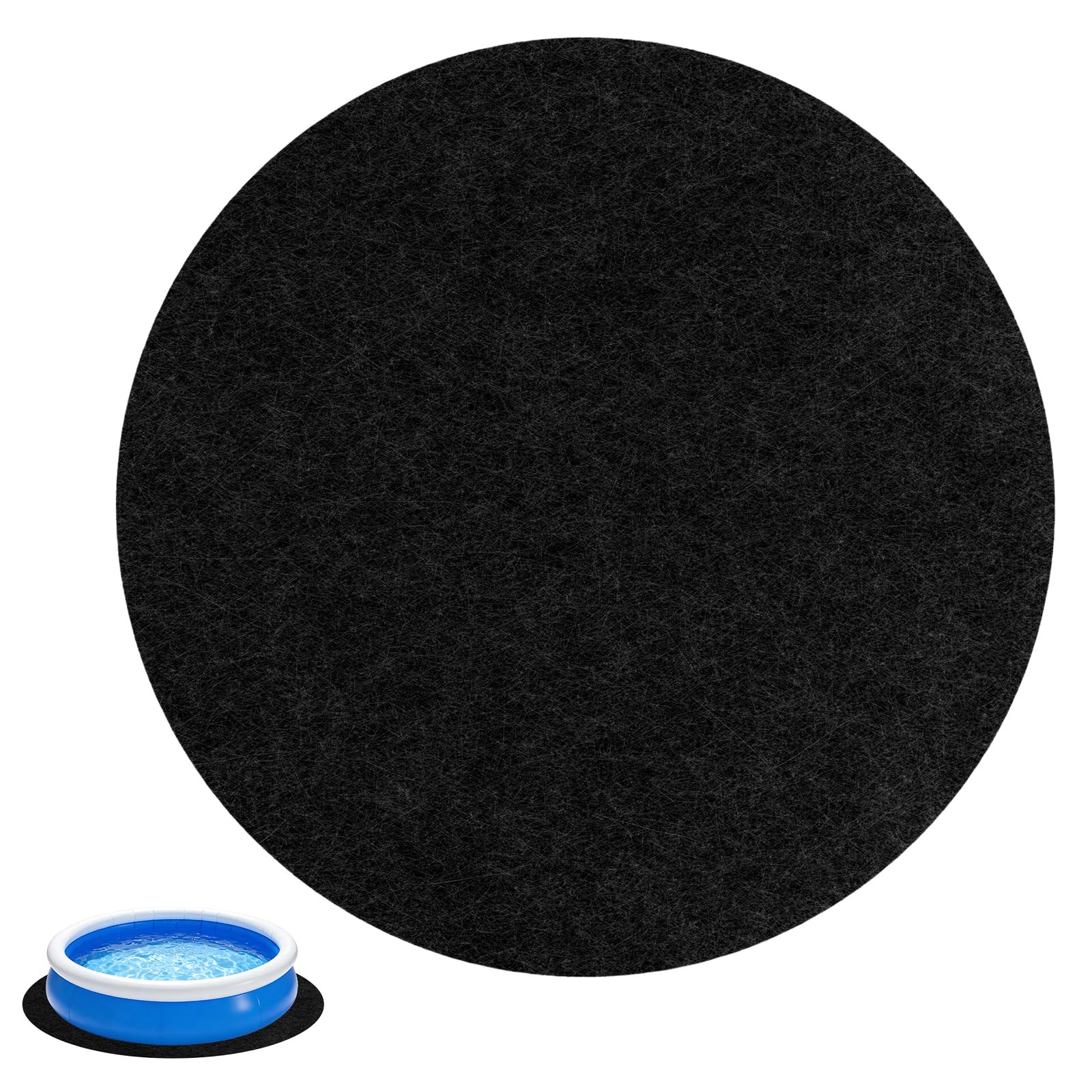 Mineup Lona De Suelo Para Piscina, 4m Tapiz Suelo Piscina, Base Para Piscina Redonda, Antideslizante, Resistente a La Rotura, Aislante Del Calor, Almohadilla Para Revestimiento De Piscina