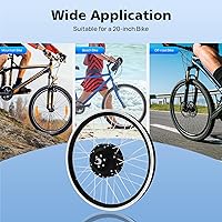 Vista 55 de Electric Bicycle Motor Kit, 48V 1000W/ 36V 250W/350W Bike Motor Kit Front/Rear Wheel E-Bike Conversion Kit Electric Bike Conversion Kit for 26"/20
