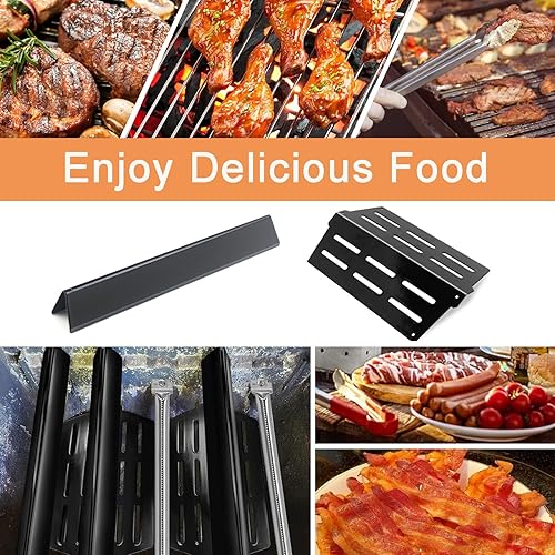 Miniatura 25 de 62752 7620 7622 Piezas de repuesto para parrilla Weber Genesis E310 E320 E330 S310 S320 S330 EP310 EP320 EP330, barras aromatizantes de 17.5