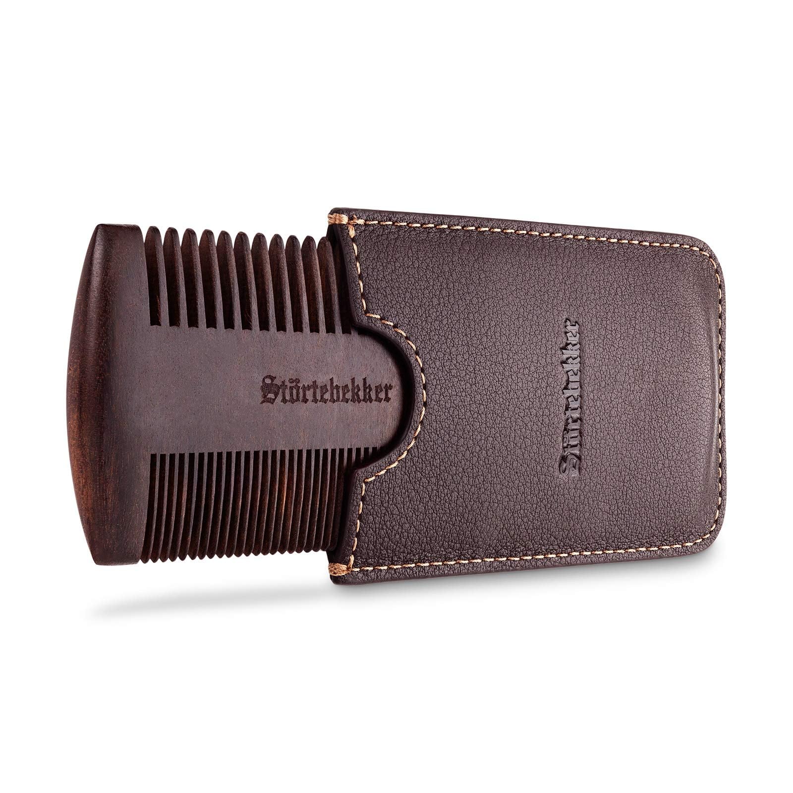 Störtebekker® Premium zestaw do pielęgnacji brody dla mężczyzn – w zestawie olejek do brody (drzewo sandałowe), grzebień do brody i szczotka do brody – idealny do codziennej pielęgnacji brody –