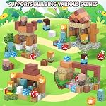 1 Blocs magnétiques de pouce Ensemble de blocs de construction, 120Pcs Les blocs magnétiques s'allument 3D Blocs de construction magnétique pour les enfants Garçons Filles Noël Cadeaux d'anniversaire, Constructions d'aimant Stacking Sensory STEM Jouets