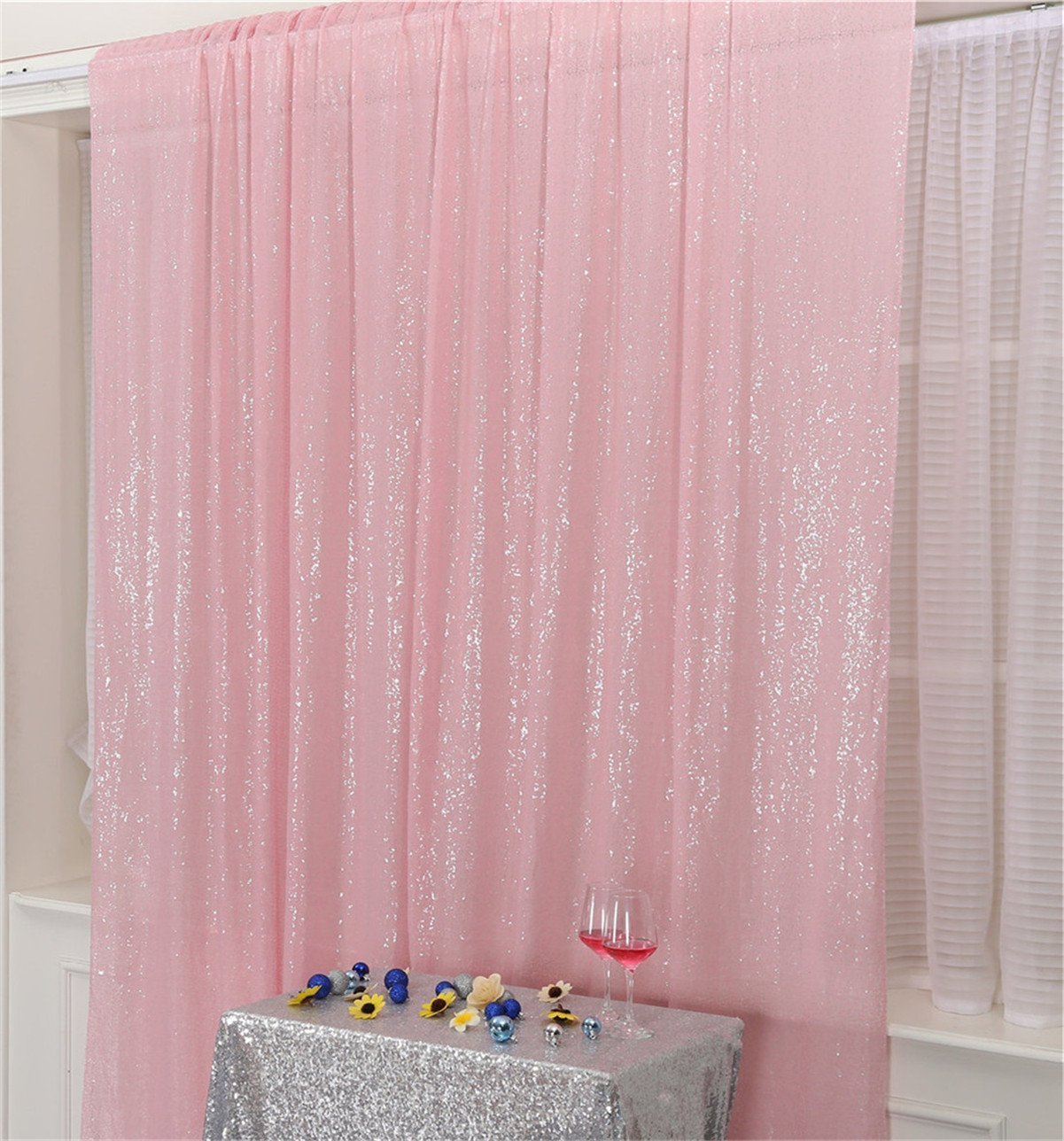 Sequin Backdrop 183x243cm Iridescent Shinny Sequin Photography Backdrop Party Prom Wedding Youtobe Banquet Photo Background (6x8 feet) — view 68