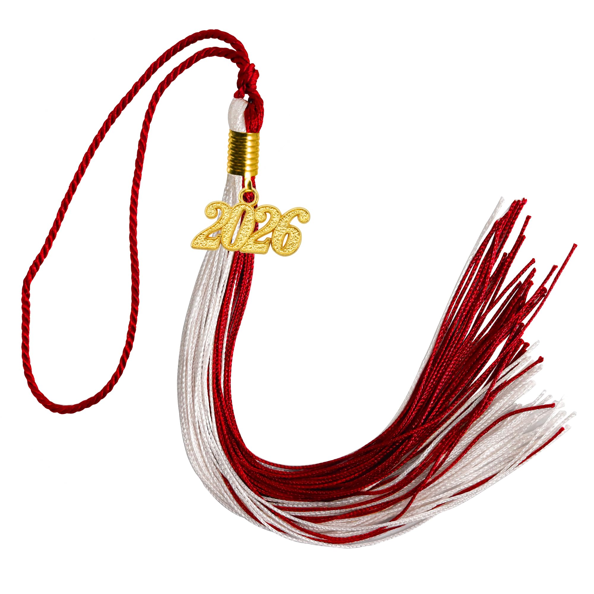 GraduationMall Single&amp;Multiple Color Graduation Tassel with 2026 Year Charm 9"
