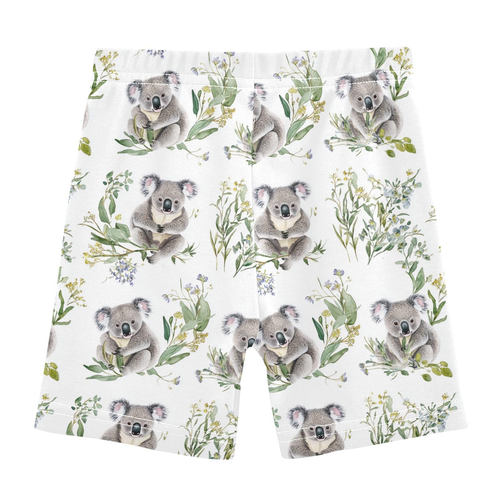 Teen Girls Shorts Elastic Cotton Compression Shorts Rash Guard for Vacation 6T Beauty Koala