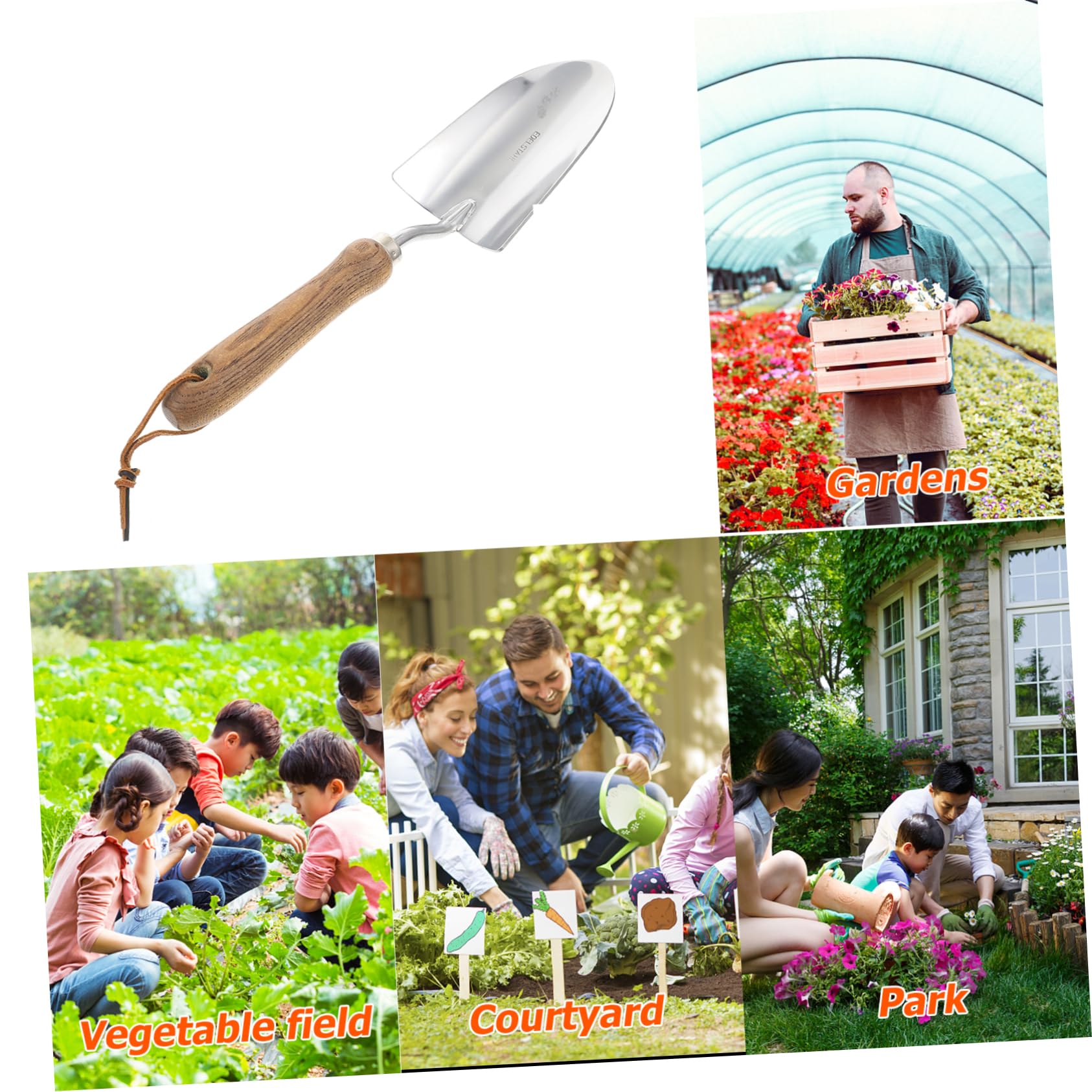 TOYANDONA 2 Piezas Pala de jardinería Herramienta Planta Palas Hotel de Mano de jardinería Pesada Suministros de jardinería Hojas de jardín paletas de jardinería Paleta de jardín