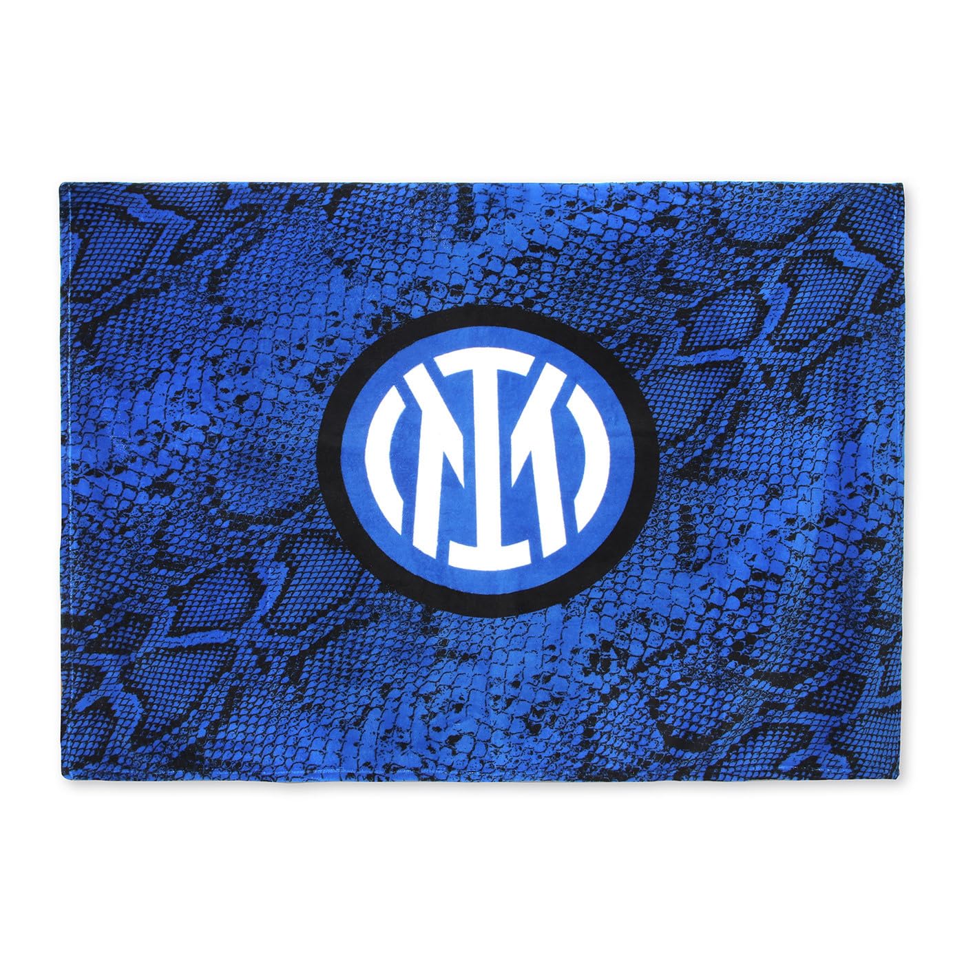 Inter Plaid Home Coperta Poliestere Snake Logo Ufficiale Blu Royal 160x120 cm