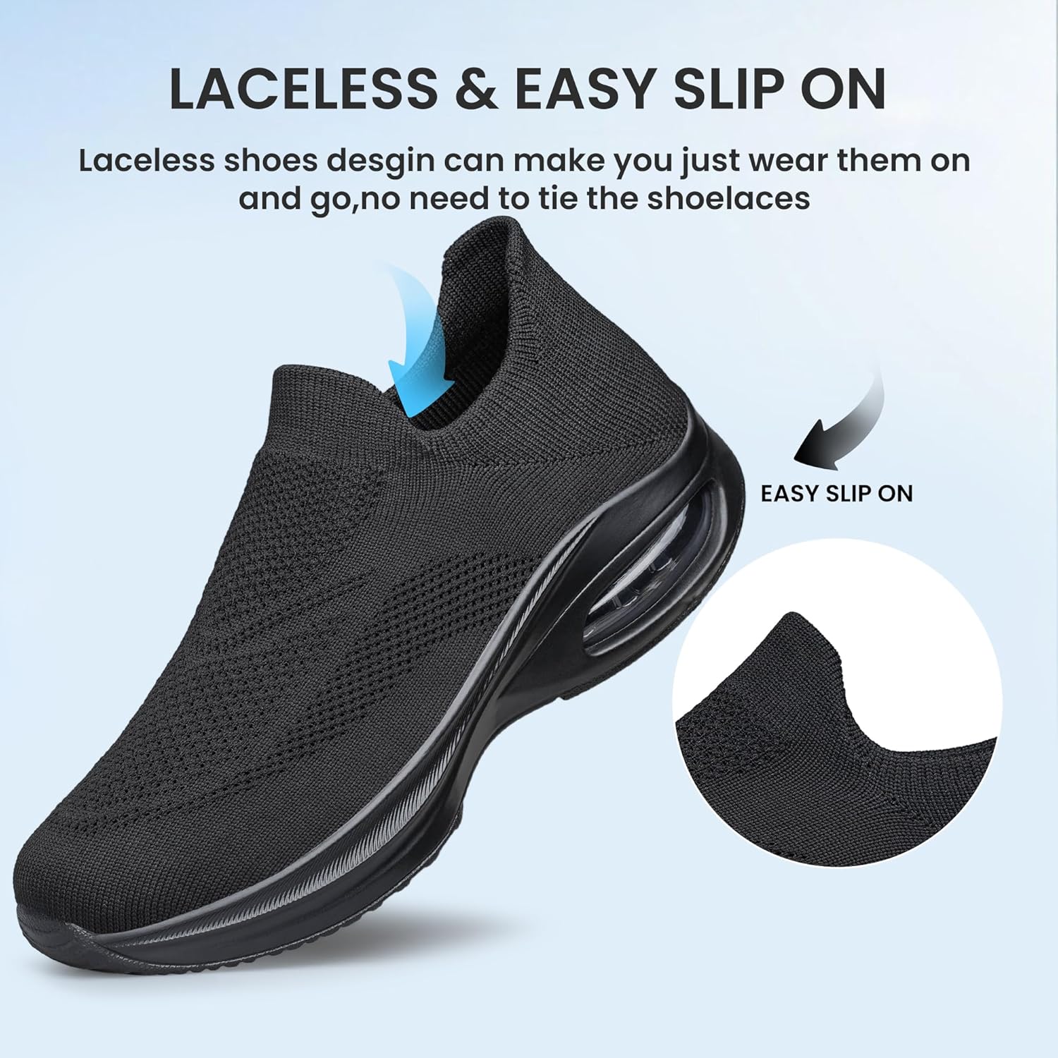 Women's Walking Shoes Cushion Non Slip Tennis Shoes Running Workout Gym Sports Athletic Lightweight Breathable Fashion Sneakers Comfortable - Image 6