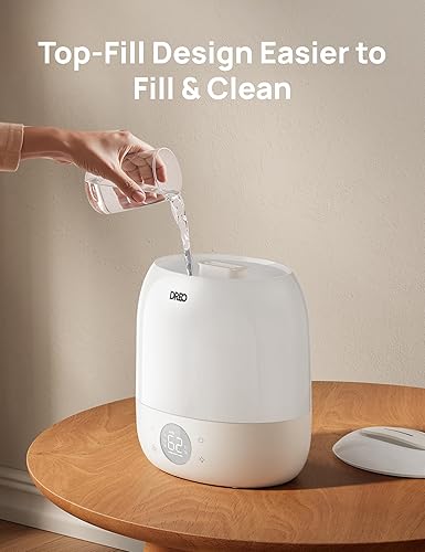 Miniatura 6 de DREO Humidificador 409S, humidificadores para dormitorio de bebé, ultra silencioso 28dB y 3L de llenado superior humidificador de niebla fría para