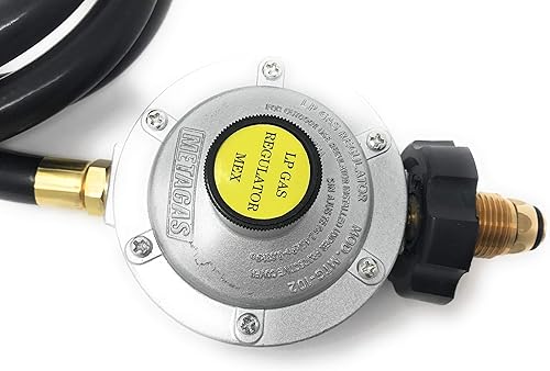 Miniatura 2 de Conjunto de manguera regulador de gas propano LP de 6 'conector de montaje de manguera de flare de 38 "x 38" macho NPT 910-088