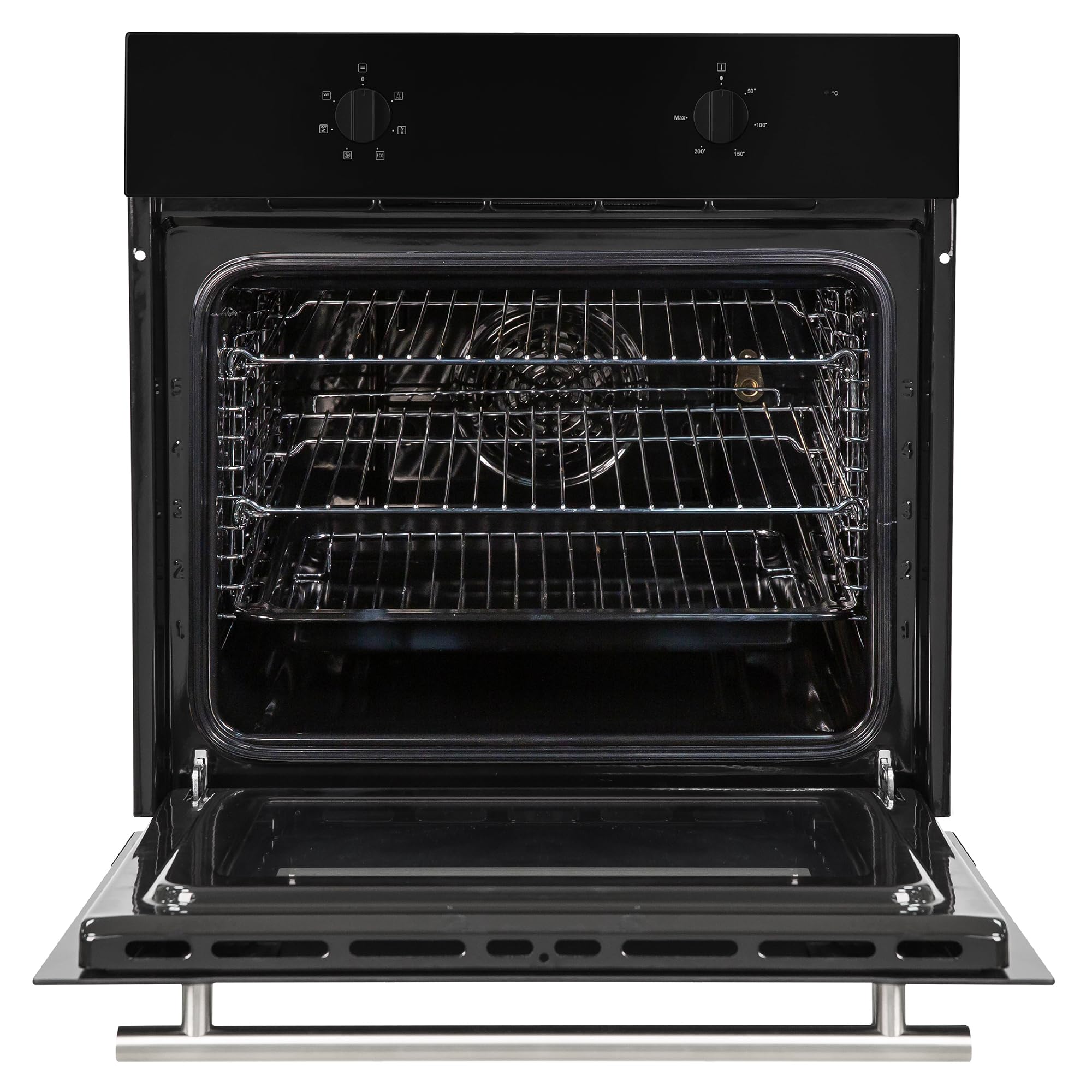 Russell Hobbs 70L, 60cm Wide, Single Electric Built-in Fan Oven and Grill in Black, 6 Oven Functions, RHFEO7004B — view 8