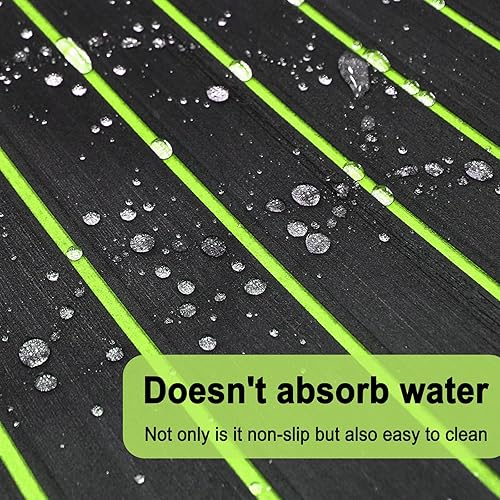 Miniatura 4 de HZshark Suelo de lancha de espuma EVA para lancha, autoadhesivo de 0.236 in, antideslizante, suelo marino, teca, cubierta de espuma suave para