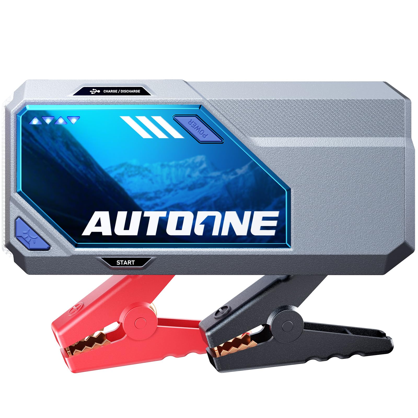 AUTOONE 9500A Car Jump Starter 12V Car Battery Jumper Starter Portable (All Gas/All Diesel) 168W DC Jump Box for Car Battery with Built-in Booster, Type-C Fast Charge & Jumper Cables Jump Pack