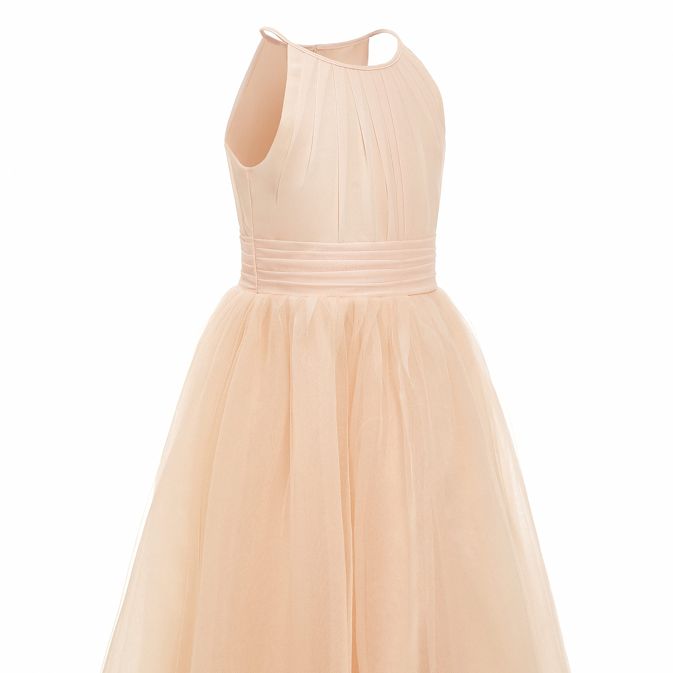 Aibaowedding Blumenmädchen Tüll Chiffon Kleider Kinder Hochzeit Festzug Ballkleider
