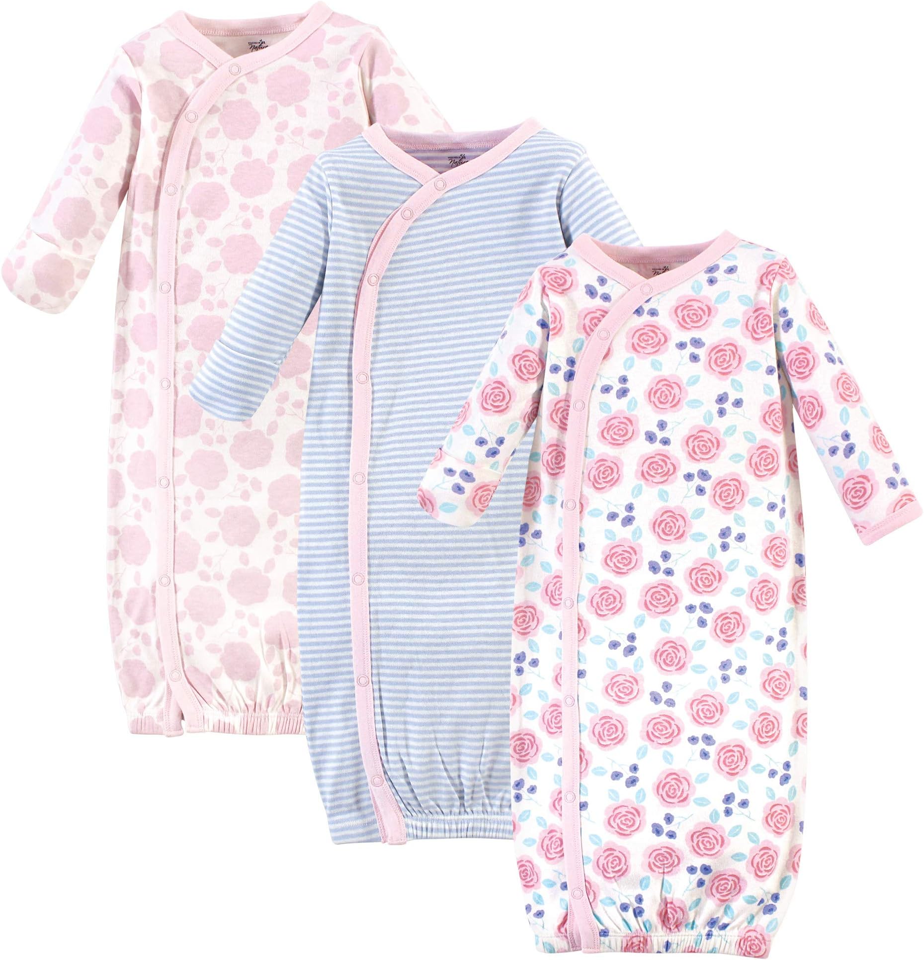 Unisex Baby Organic Cotton Kimono Gowns