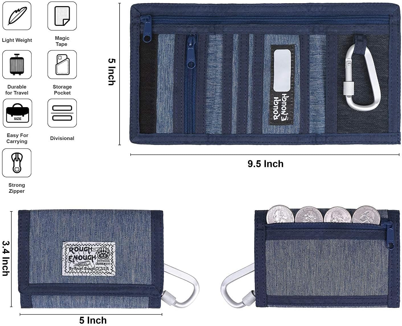 Fashion Wallet for Teen Boys RE8405 + RE8544 : Clothing, Shoes & Jewelry