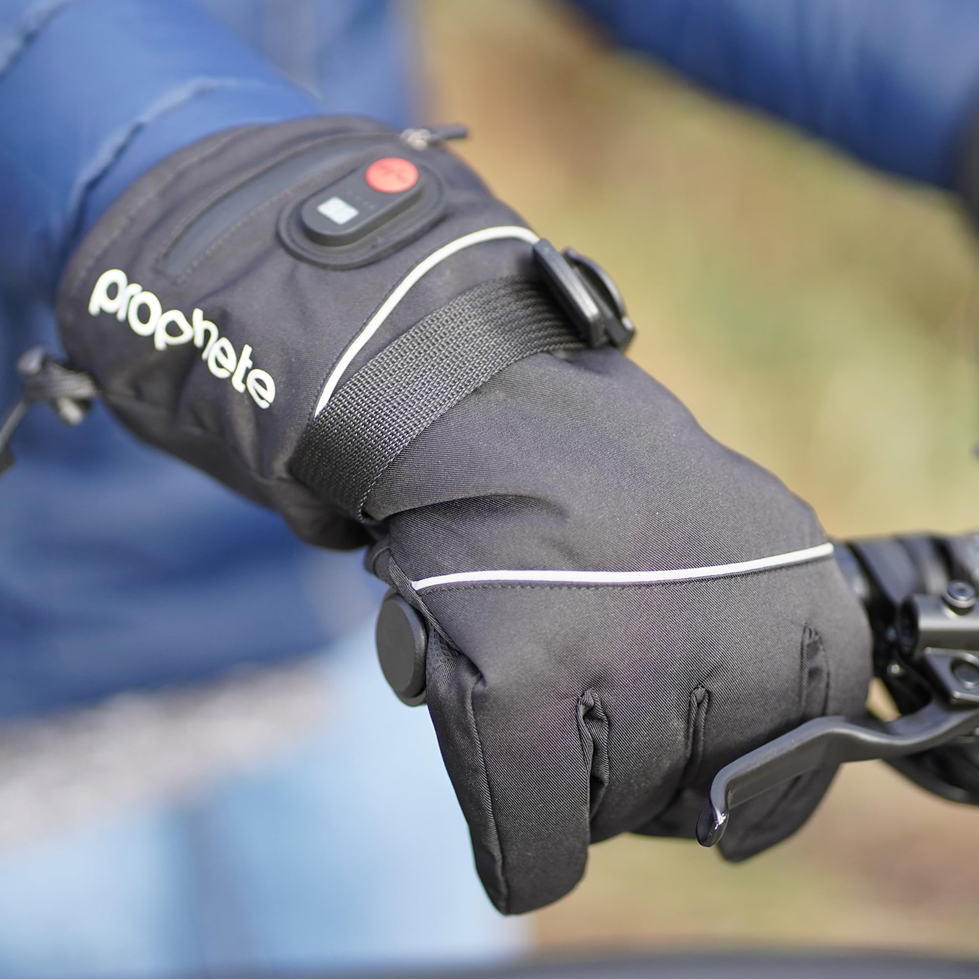 Prophete Gants Chauffants, Taille S/M, Batterie de 2600 mAh, compatibles avec écran Tactile, Noirs, Gants de Cyclisme Chauffants