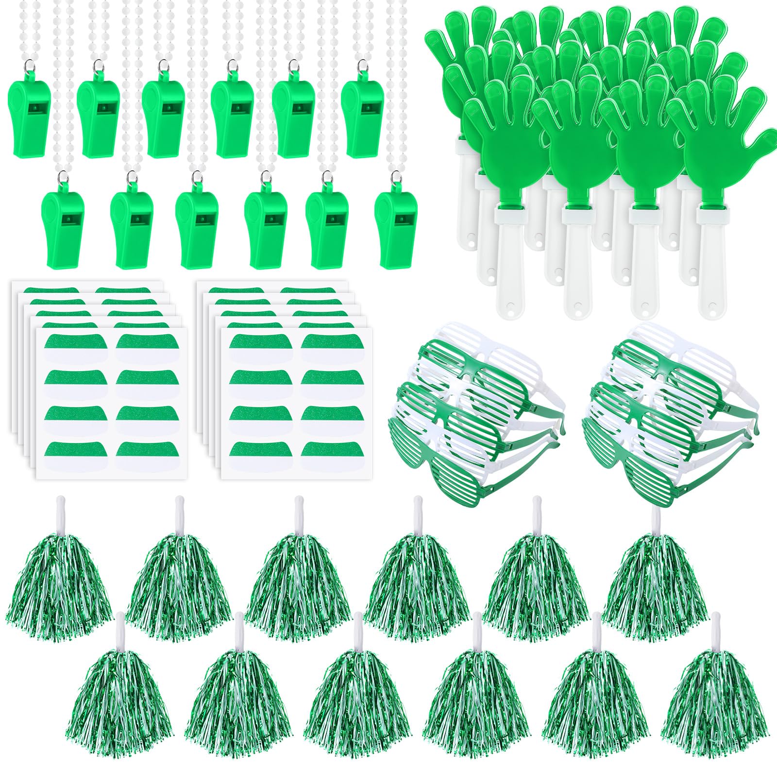 Realspring 148 Pcs Spirit Week Accessories School Team Spirit Items