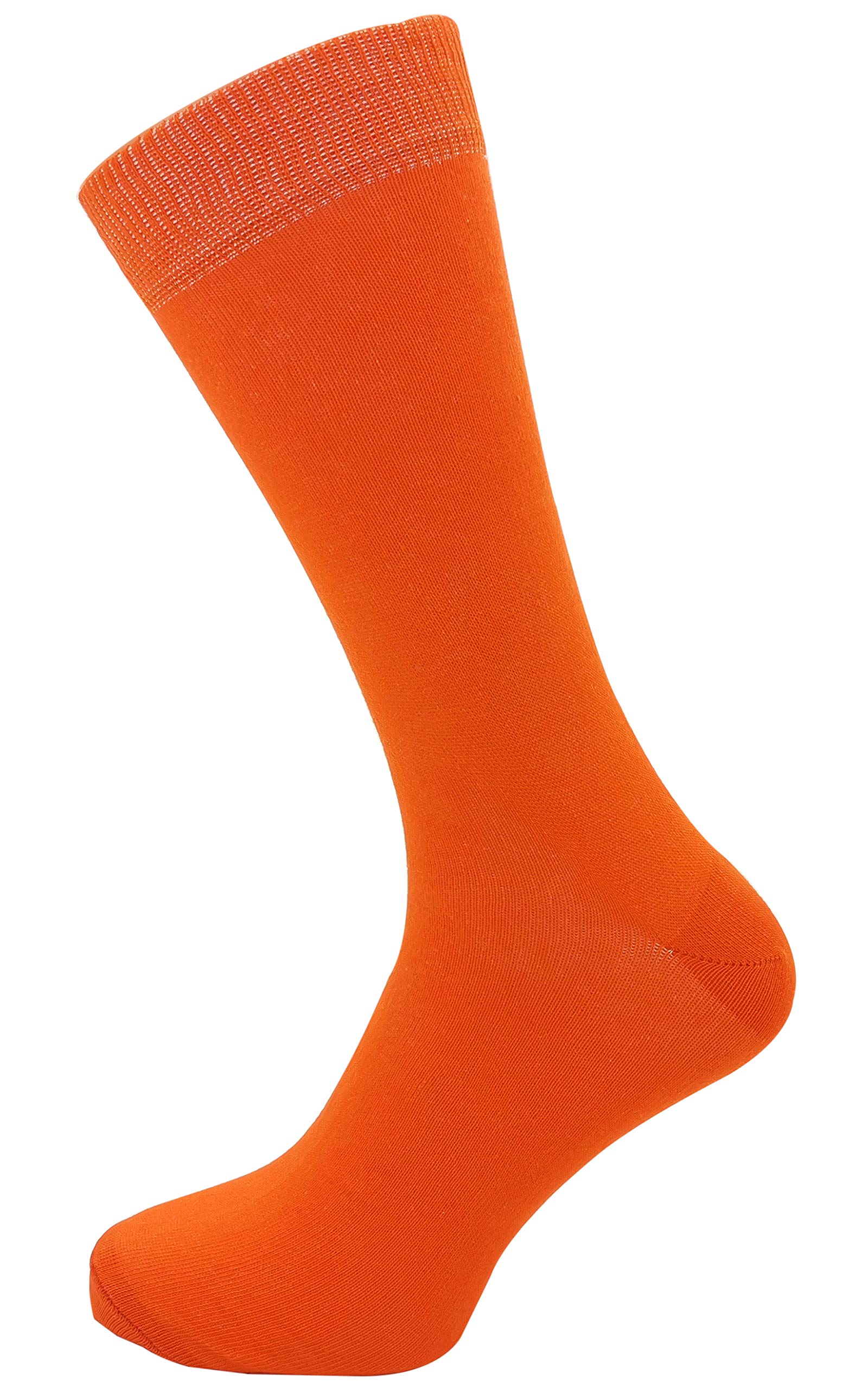 Macahel Mens Plain Ankle socks (Orange)
