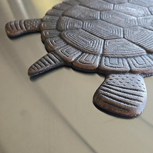 Miniatura 5 de Flag Emotes Tortuga Stepping Stone Hierro Fundido Patio Exterior y Jardín Decoración Bronce