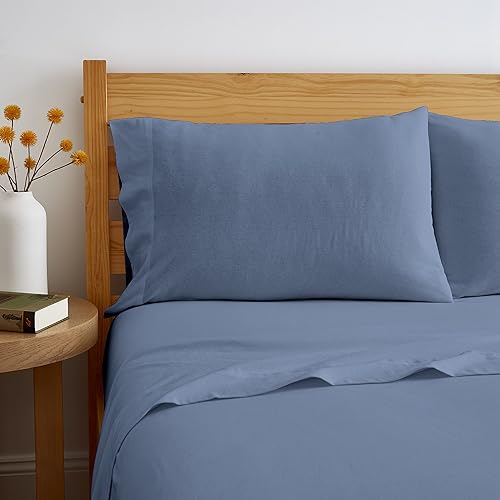 Miniatura 2 de Road Trip America - Juego de sábanas de jersey 100% algodón, 4 piezas, tamaño Queen, sábanas elásticas de punto suave, bolsillos profundos y para