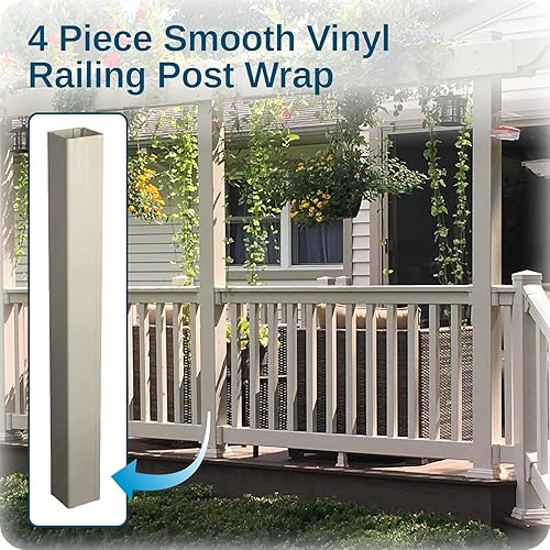 Miniatura 2 de Weatherables Envoltura de Poste de Vinilo de 6x6 – Envoltura de Poste de Porche de Vinilo Premium para Exteriores Resistente a la Intemperie