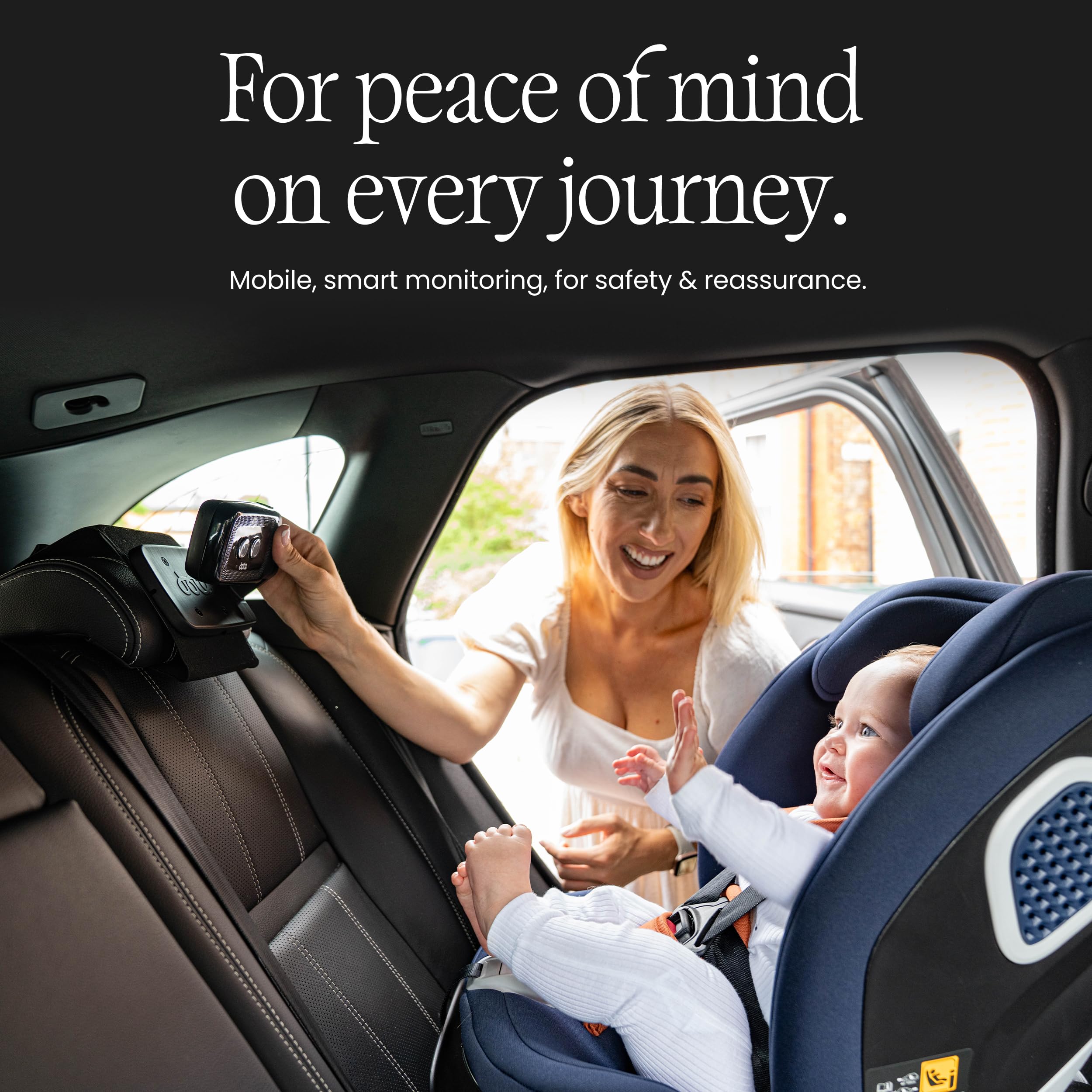 dote Buddy Portable Baby Monitor for Home, Car & Stroller. Built-in AI-Powered Parenting Assistant. 2.5k QHD WiFi Camera, Night-Vision, Smart Cry Detection, Virtual Boundaries — view 3