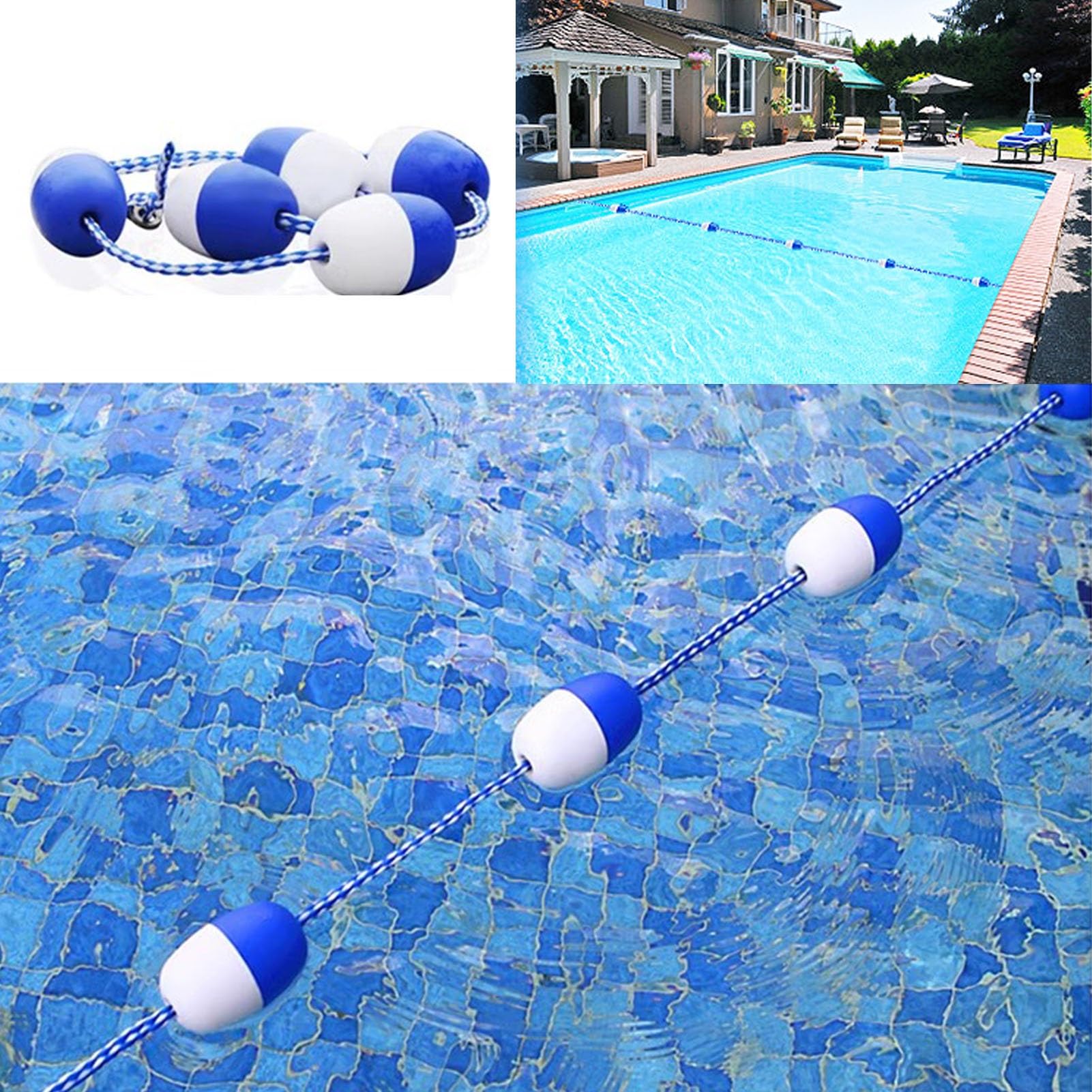 Stay Off Pool Rope Sign Pool Lane Rope Floating Pool Safety Divider Line Divider Rope Kits For ...