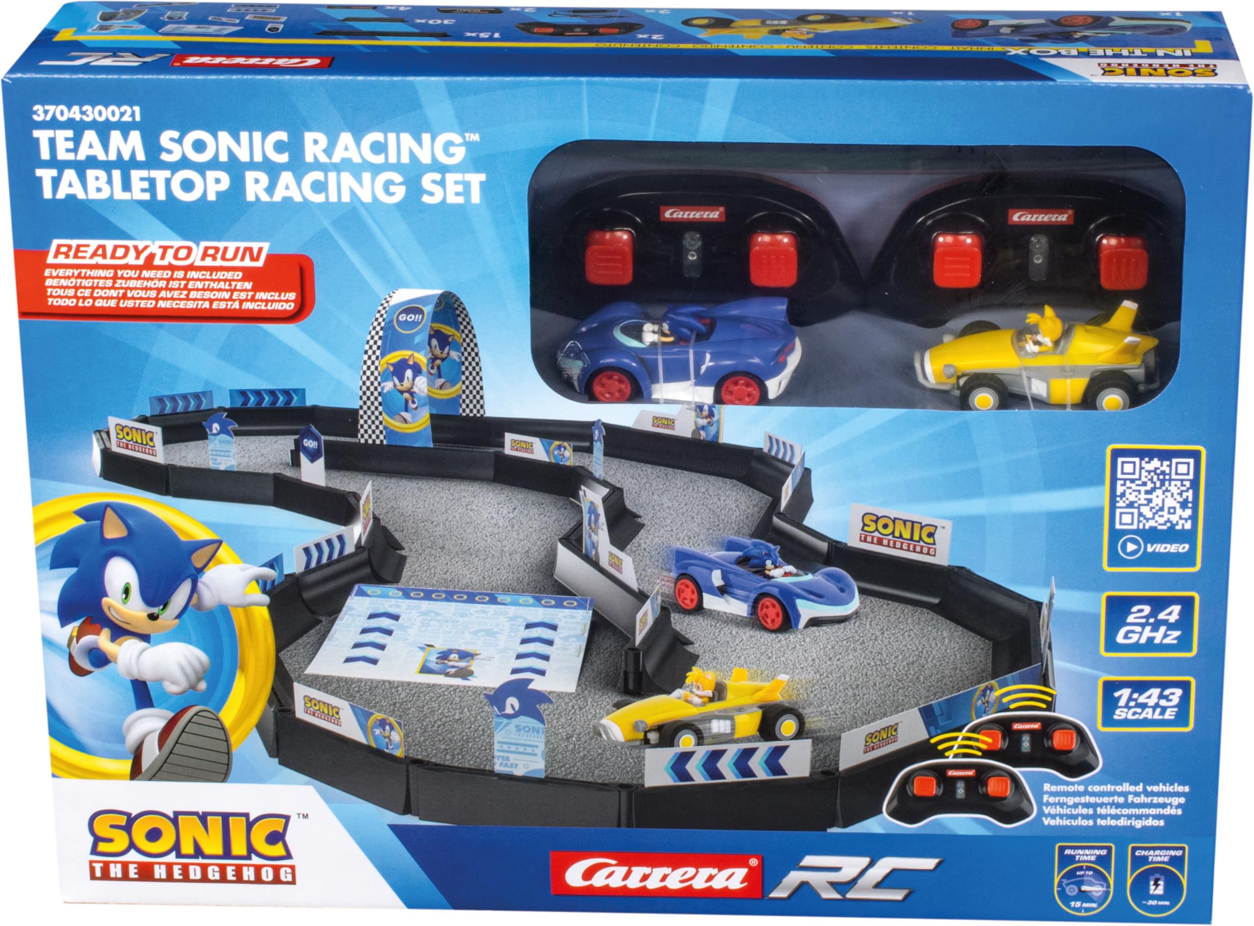Carrera 370430021 Team Sonic Racing Mini RC zestaw toru