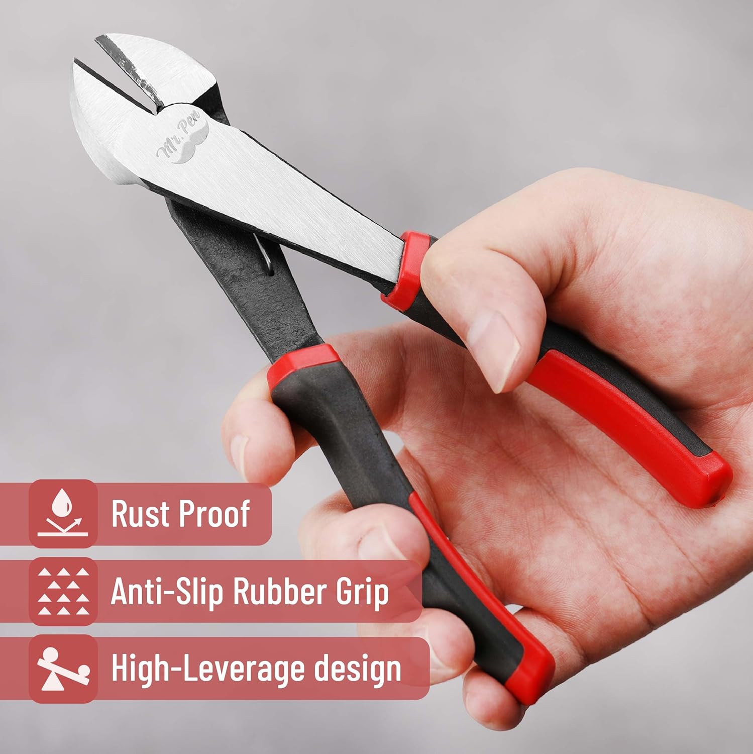 Mr. Pen 7 Inch Heavy Duty Wire Cutters - 2 Pack, Diagonal, Side, Flush, Cutting Pliers, Floral