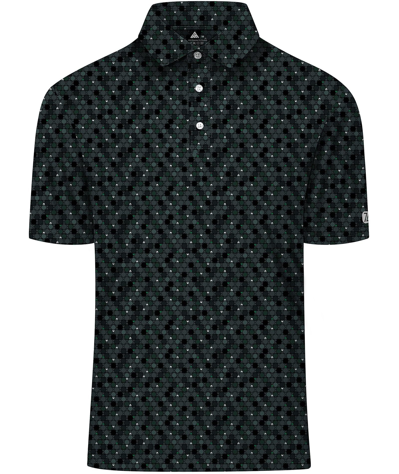 SwissWell Poloshirt Herren Kurzarm Golf Polo Shirt UPF50+ Atmungsaktiv Druck Polohemd Männer Schnelltrocknend Tennis Sommer Freizeit T-Shirt