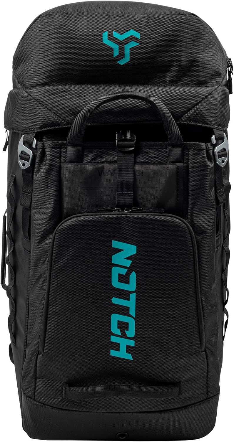 Notch Hauler Free-Standing Backpack 70 Liter Carrying Capacity, Integrated Helmet Compartment, 4 Gear Handles, Sculpted Shoulder Straps, Weather-Resistant 1680 Denier Fabric (99715)