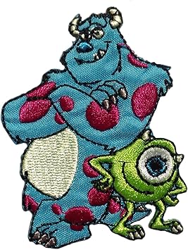 Amazon ワッペン ディズニー モンスターズインク マイク サリー アイロン パッチ キャラクター 雑貨 カスタム グッズ ワッペン アップリケ 通販