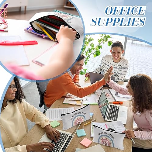 Miniatura 4 de Chunful 10 bolsas de cosméticos inspiradoras para niñas y mujeres, bolsa de maquillaje, regalos de amistad de cumpleaños para hija, hermana, You Are