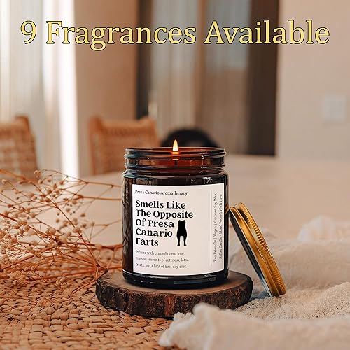 Vista 4 de Regalos de Presa Canario, mamá de Presa Canario, divertido regalo de Presa Canario, vela Presa Canario, regalo para orejas de propietario de Presa