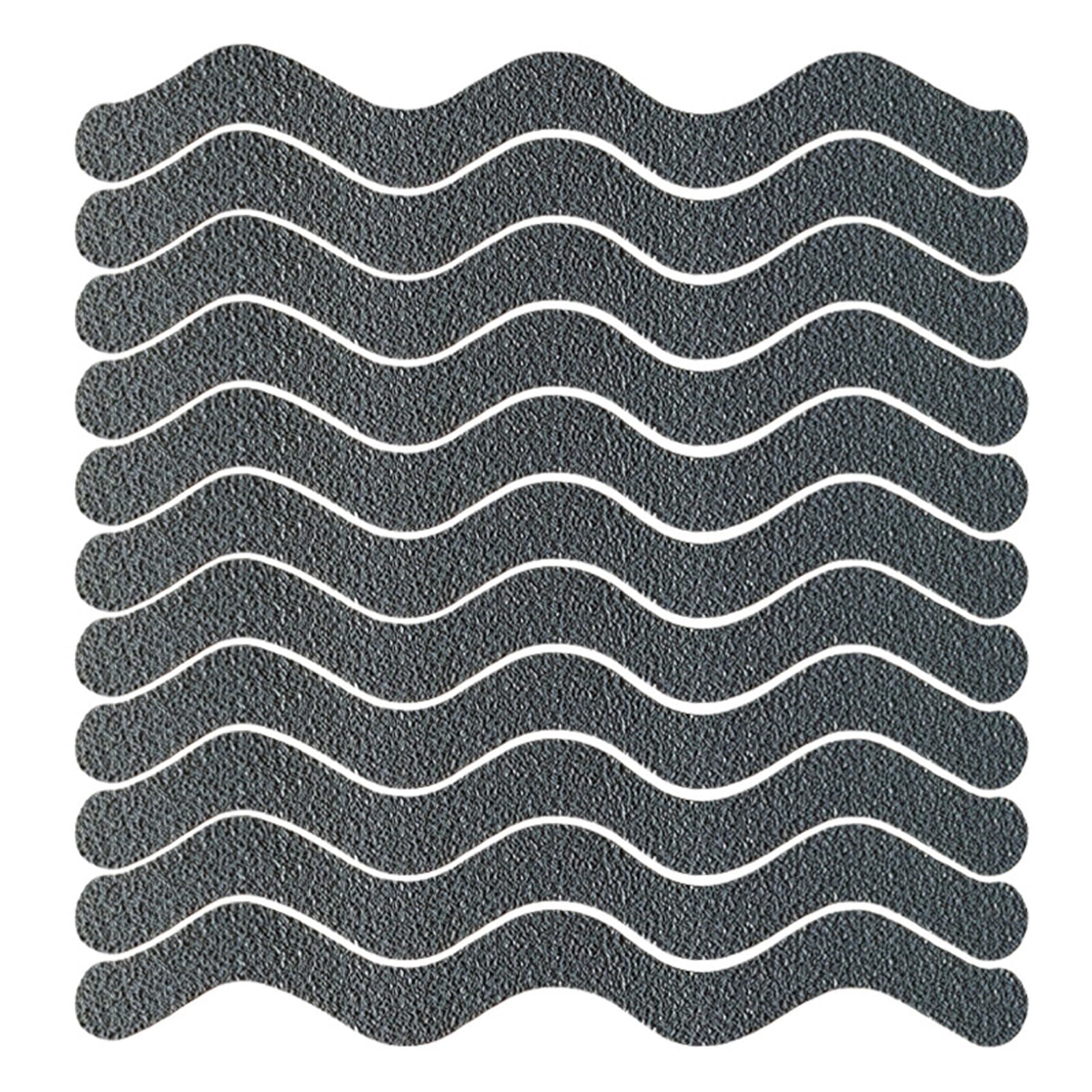 YZNLOQ Shower Floor Non Slip Stickers 30 PCS Grey Non Slip Bathtub Stickers,Stairs Step Anti-Slip Strips Safety Bathtub Strips Adhesive Decals with Premium Scraper