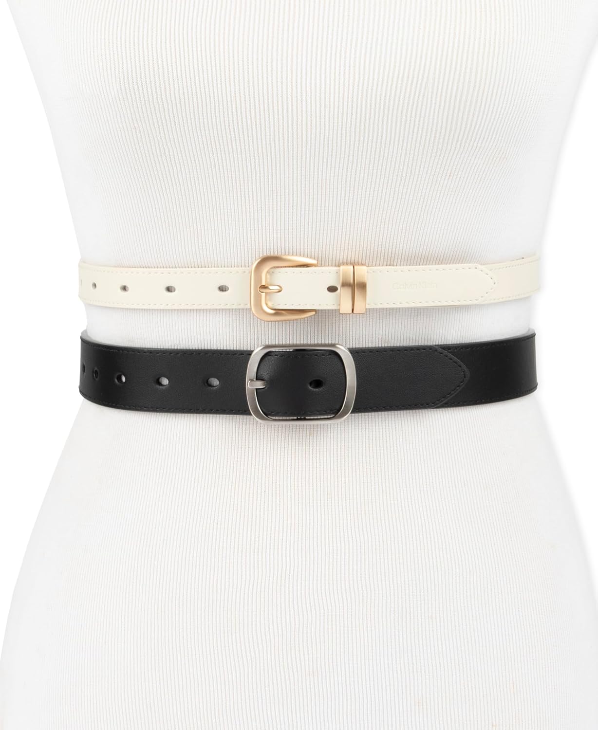 Calvin Klein womens 2-pack Slim Width Fashion Belt Set for Jeans, Dresses & Casual Wear - Image 4
