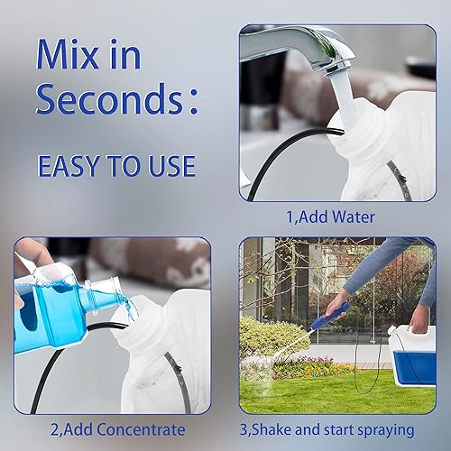 Miniatura 5 de Pulverizador de batería versátil multiusos con bolsas ecológicas de 1.35 galones para jardinería, césped y desinfección