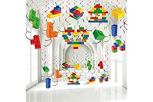 Faccito Legos Birthday Decorations