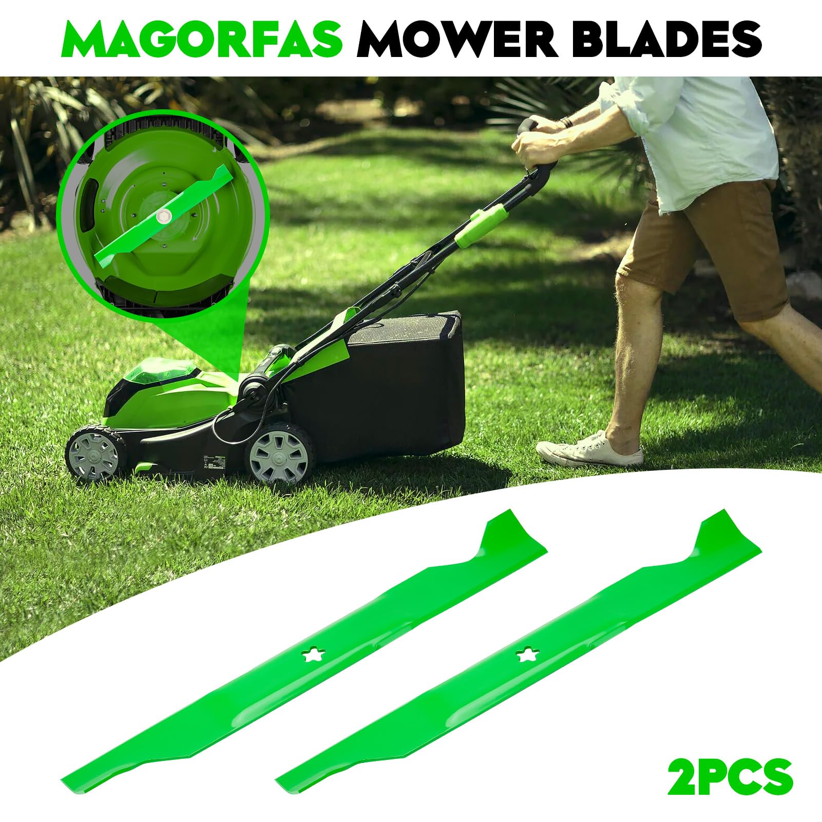 Lawn Mower Blades Medium Lift Fits for 403107 405380 575937901 for