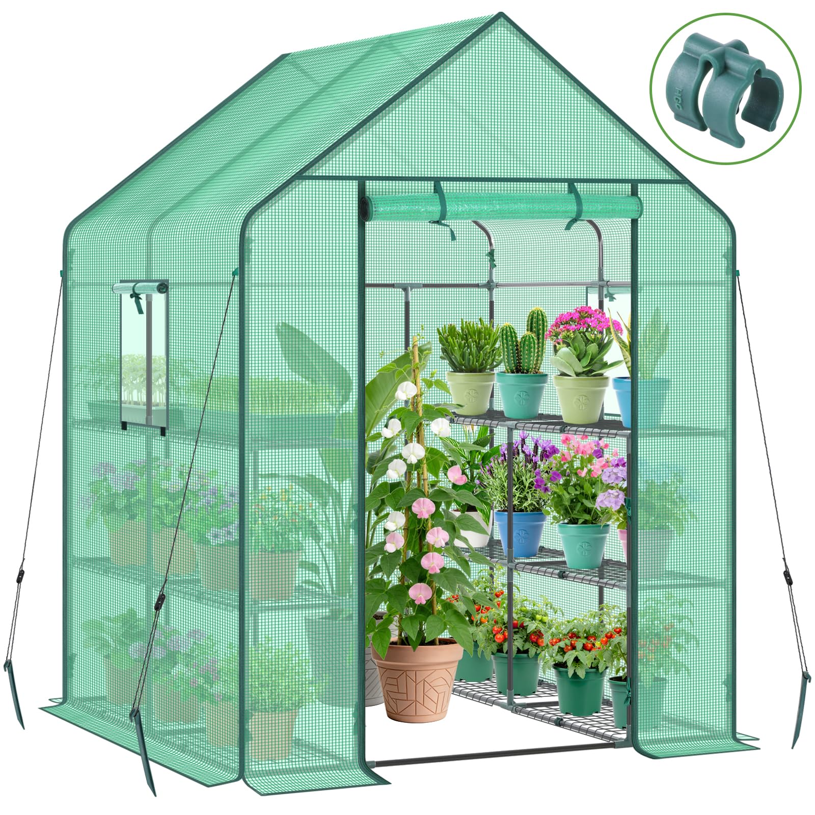 Amazon.com : Ohuhu Greenhouse for Outdoors with Screen Windows, 57