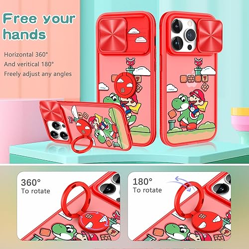 Miniatura 5 de Joyleop Funda 2 en 1 para iPhone 12 Pro Max con dibujos animados para niños, niñas, mujeres, adolescentes, divertido diseño Kawaii con cubierta