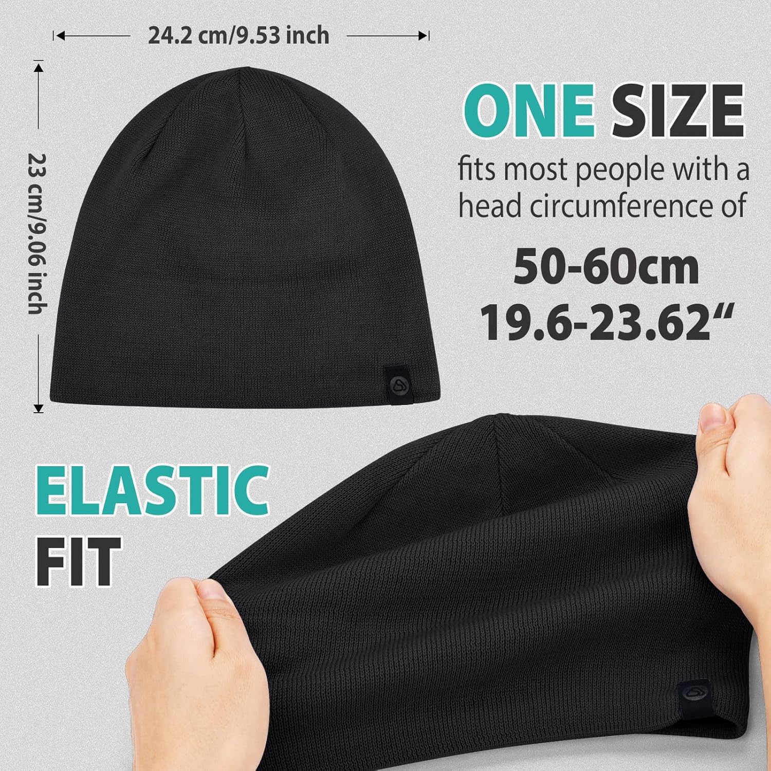 Beanie for Men, Soft Cotton Beanie for Women, Warm Unisex Winter Hat, Running Skull Cap for Cold Weather Activities - Image 6