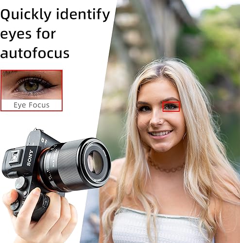 Miniatura 3 de VILTROX Lente Prime de 1.969 in f1.8 F1.8 de marco completo de enfoque automático de gran apertura compatible con cámara Sony E Mount A7II A7III