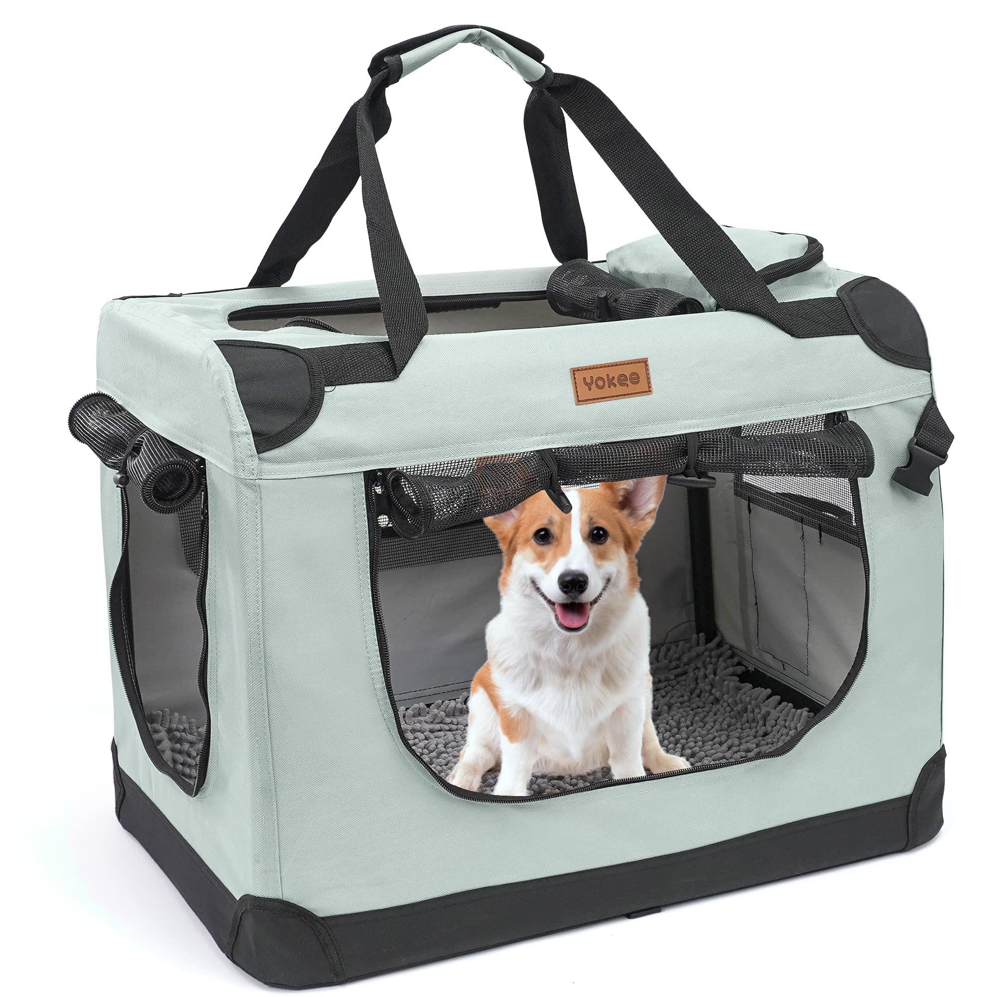 Yokee Portable Collapsible Dog Crate Portable Dog Travel Crate Kennel