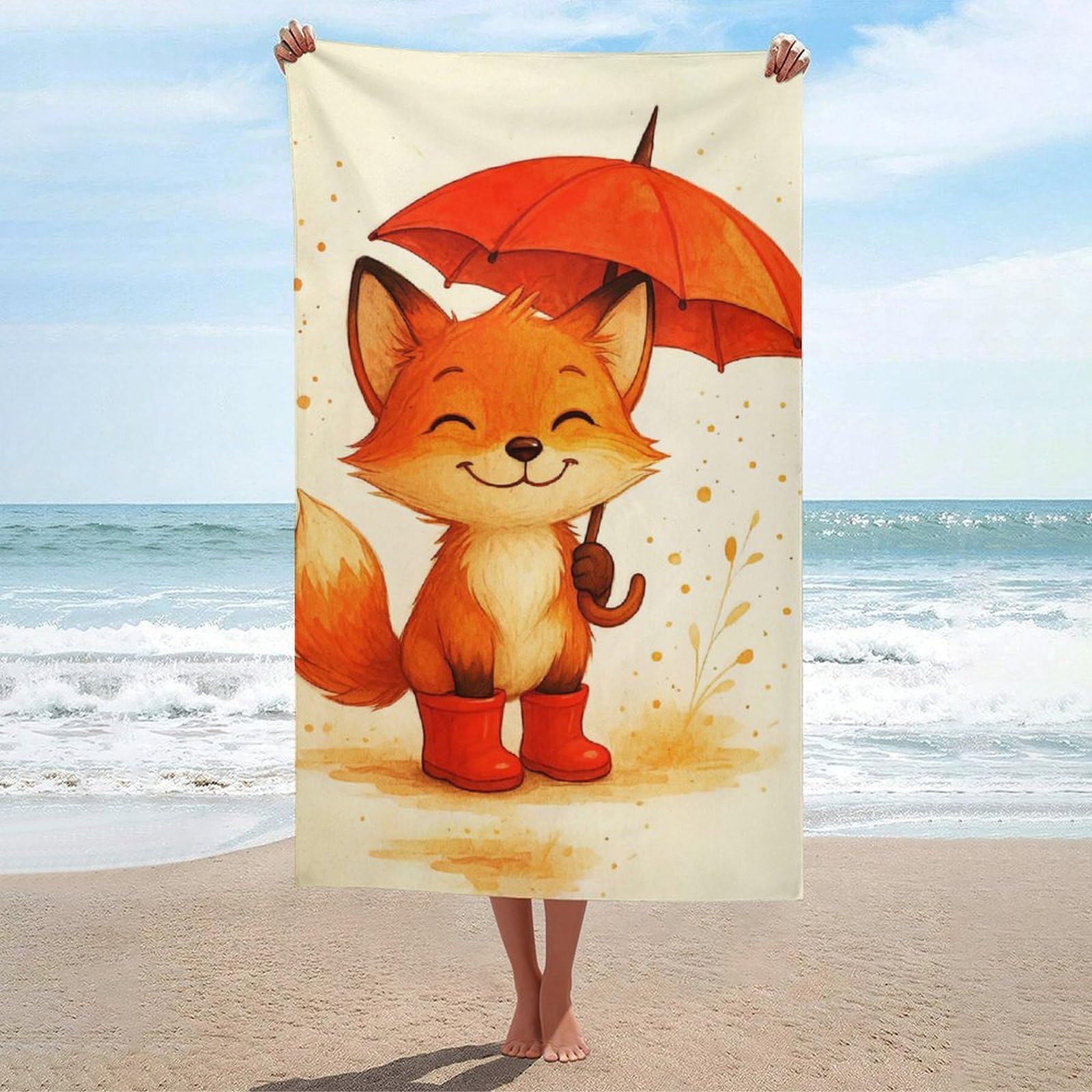 Serviette de plage à séchage rapide pour le cardio et la course à pied 130x80cm