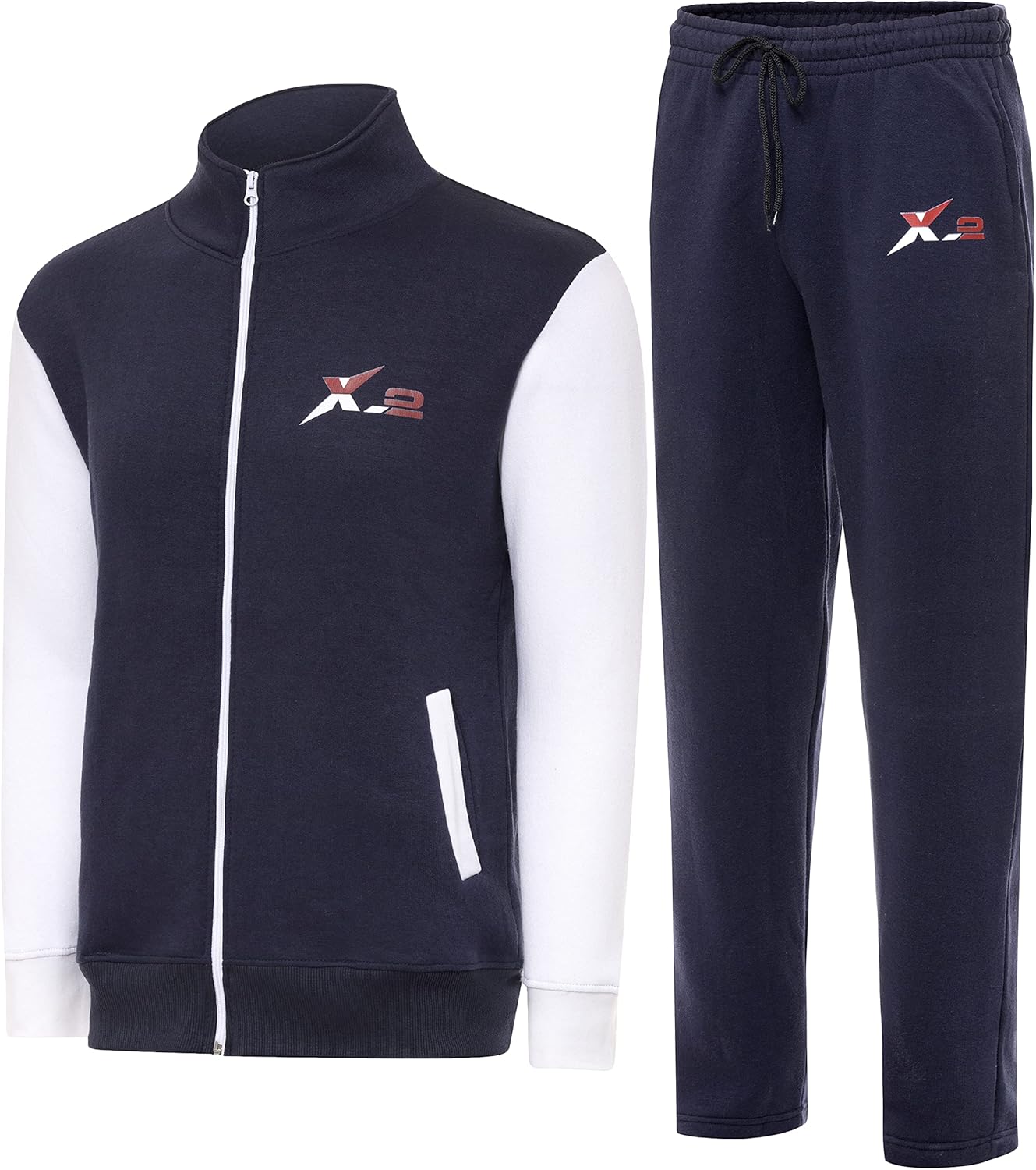 Skylinewears Men's Activewear Full Zip Warm Tracksuit Sports Set Casual Sweat Suit 2 Piece Set