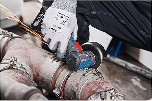 Bosch Professional 12V System GWS 12V-76 cordless angle grinder (three cutting discs, disc diameter: 76 mm, including 2x3.0 Ah batteries and charger, in carton) - 8